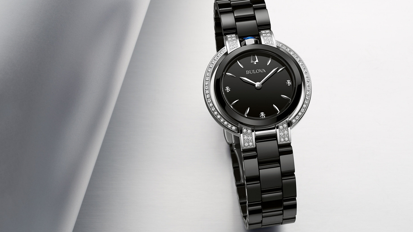 Bulova Rubaiyat Women s Black Dial Diamond Rubaiyat Watch Bulova